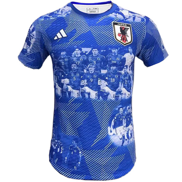 Japan édition spéciale maillot de football uniforme kit vêtements de sport pour hommes football bleu hauts chemise de sport 2023-2024